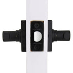 Highland Matte Black Hall and Closet Door Lever with Square Rose