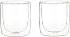 ZWILLING J.A. Henckels Double-Wall Tumbler Glass Set, 9 fl. oz, White