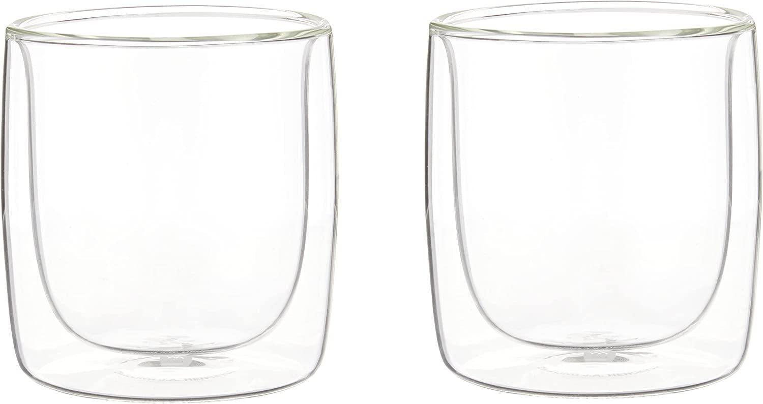 ZWILLING J.A. Henckels Double-Wall Tumbler Glass Set, 9 fl. oz, White