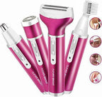 Women's Hair Removal Electric Shaver Ladies  4 in 1 for Legs Bikini