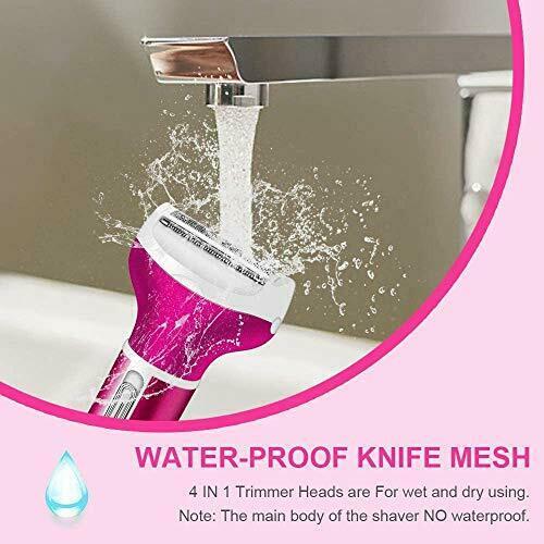 Women's Hair Removal Electric Shaver Ladies  4 in 1 for Legs Bikini