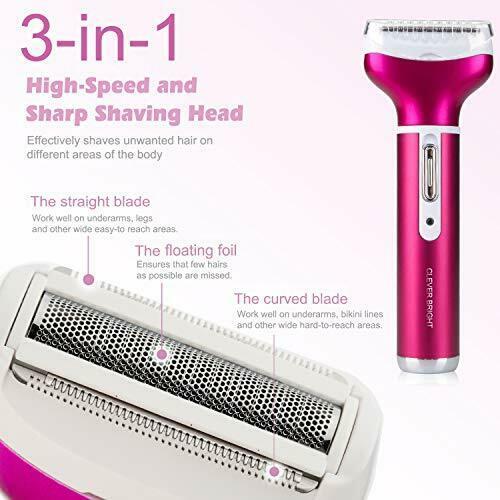 Women's Hair Removal Electric Shaver Ladies  4 in 1 for Legs Bikini