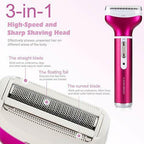 Women's Hair Removal Electric Shaver Ladies  4 in 1 for Legs Bikini