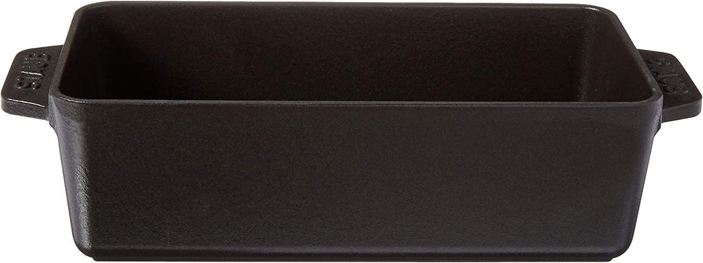 Staub Cast Iron 12.75-inch x 5.25-inch Loaf Pan - Matte Black, Made in France
