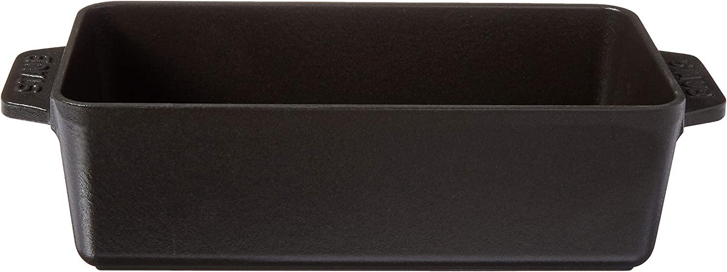 Staub Cast Iron 12.75-inch x 5.25-inch Loaf Pan - Matte Black, Made in France