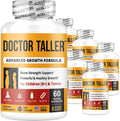 Doctor Taller - Support Healthy Growth - Premium and Breakthrough Ingredients - Help Children and Teens Grow - Healthy Growth Supplement - 60 Vegan Capsules - for Children (8+) and Teens (Pack of 6)