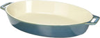 STAUB Ceramics Oval Baking Dish, 14.5-inch, Rustic Turquoise