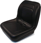 Lawn Mower, Garden Tractor UTV / ATV Seat Black High Back Vinyl Universal Mount B1LGT100BL