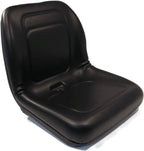 Lawn Mower, Garden Tractor UTV / ATV Seat Black High Back Vinyl Universal Mount B1LGT100BL