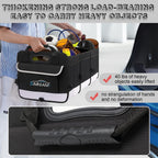 Simniam Large Car Trunk Organizer - with 5 Compartments Trunk Organizers and Storage SUV, Reinforced Handle, Securing Straps, Trunk Organizer Available for Car, SUV, Truck, Minivan
