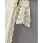 white lace dress