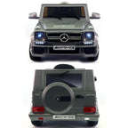 2023 G Wagon Ride On Kids Car Truck w/ Remote Control | Lar12V Power Battery Licensed Kid Car to Drive - 3 Speeds, Leather Seat, MP3 Music Player, LED Lights