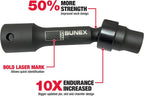 Sunex 2695, ½ Inch Drive Driveline Limited Clearance Socket Set, 12-Point, 9-Piece, Metric, 8mm-17mm, Cr-Mo Steel, Heavy Duty StoraCase