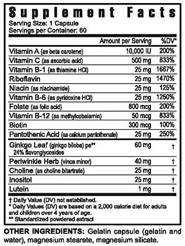 Ultimate Memory FX - 60 Capsules - 6 Bottles