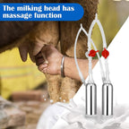 14L MilMachine for Cows Farms Or Daily Family,Electric Vacuum Pulsation Suction Pump Milker Machine,Portable Automatic Cattle MilEquipment with Brush Milk Lining (14L) …