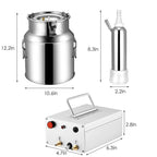 14L MilMachine for Cows Farms Or Daily Family,Electric Vacuum Pulsation Suction Pump Milker Machine,Portable Automatic Cattle MilEquipment with Brush Milk Lining (14L) …