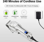 Trimmer Professional Mens BESTBOMG  Of Titanium And Ceramic 4 Combs