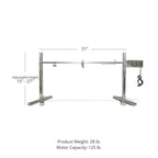 Outdoors Open Fire 25W Spit Tripod Rotisserie Roaster Stand 125 LB