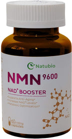 NMN 9600 Advanced Formula β-Nicotinamide Mononucleotide NAD+ Booster,Vitamin B3 Family, 320 mg per Serving - NAD+ Precursor – Help Promote DNA Repair,Boost Energy,Longevity - 60 Capsules