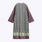 bohemian style v-neck long sleeve kimono