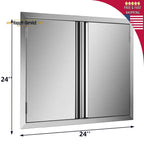 31" OUTDOOR KITCHEN / BBQ ISLAND  STEEL DOUBLE WALLED DOOR USA