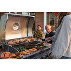 4-Burner Propane Gas Grill  Steel with Side Burner Electronic Ignition