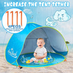 monobeach baby beach tent pop up portable shade pool uv protection sun shelter for infant