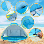 monobeach baby beach tent pop up portable shade pool uv protection sun shelter for infant