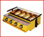 Commercial ET-K222 4 head gas-fired grill smokeless barbecue machine