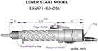 ES-215L1 Lever Start Torque Screwdriver (1.76-13.2 in lbs), direct plug-in