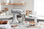 KitchenAid KSM150PSMC Artisan Series 5-Qt. Stand Mixer with Pouring Shield - Metallic Chrome