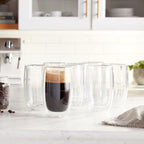 ZWILLING Sorrento 8-pc Double-Wall Glass Latte Cup Set