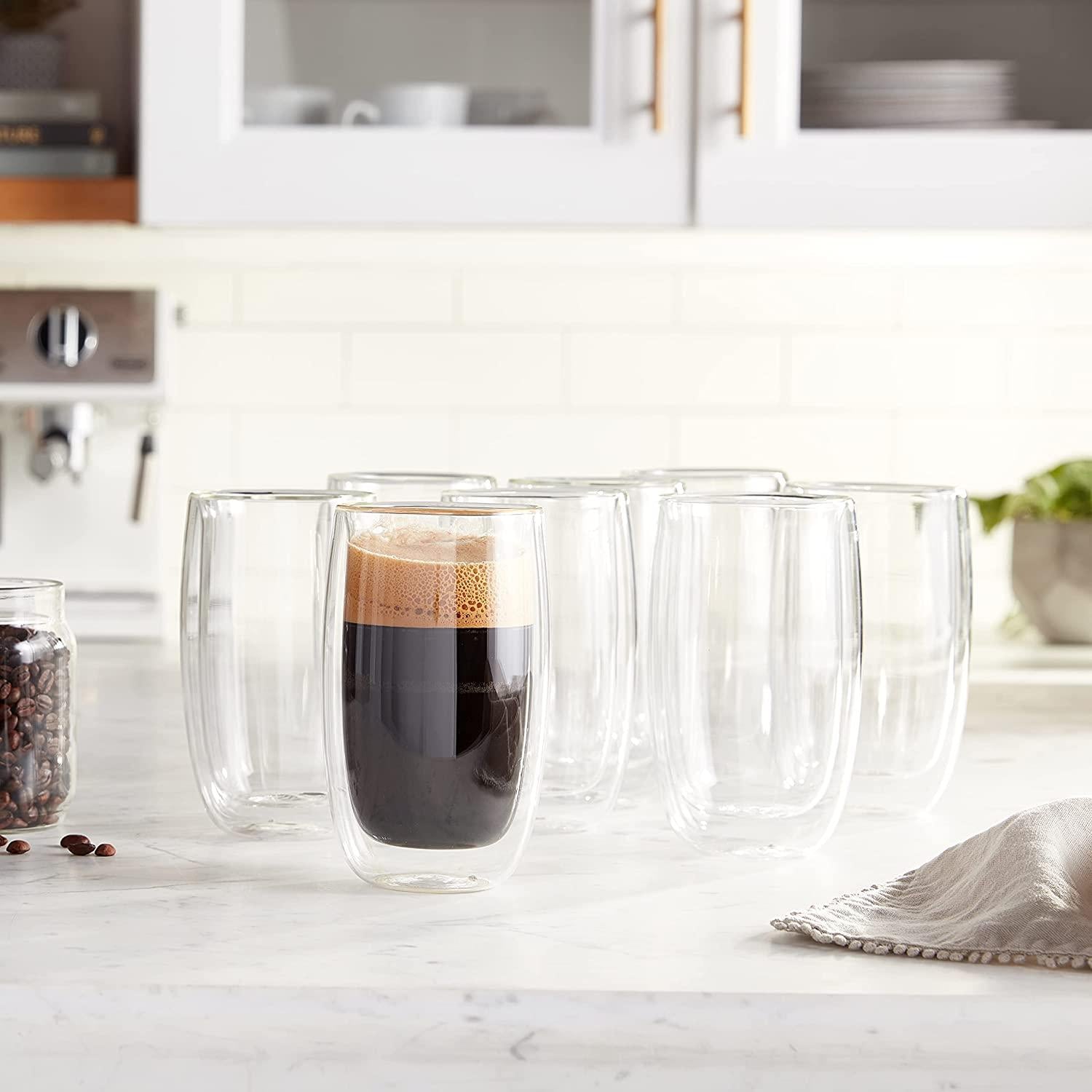 ZWILLING Sorrento 8-pc Double-Wall Glass Latte Cup Set