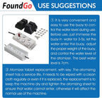 FoundGo Ultrasonic Fog Maker Fogger Machine Air Humidifier Mist Maker for Water Fountain Pond with Buoy/250W Power Adapter/6 Replacement Discs (6 Heads)