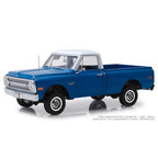Highway 61 HIG18011 1970 Chevrolet Dark Blue Poly C-10 Model Car with Lift Kit