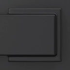 Custom Latitude Matte Black Kinsler Trim Dummy Door Lever (2-pack)