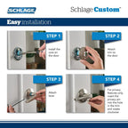 Custom Latitude Matte Black Kinsler Trim Dummy Door Lever (2-pack)