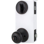 Hartford Aged Bronze Entry Knob and Single Cylinder Deadbolt Combo Pack