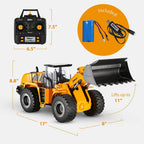 Top Race Remote Control Front Loader Heavy Duty with Metal TR-213