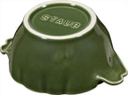 STAUB Ceramics Petite Artichoke Cocotte, 16-oz, Basil