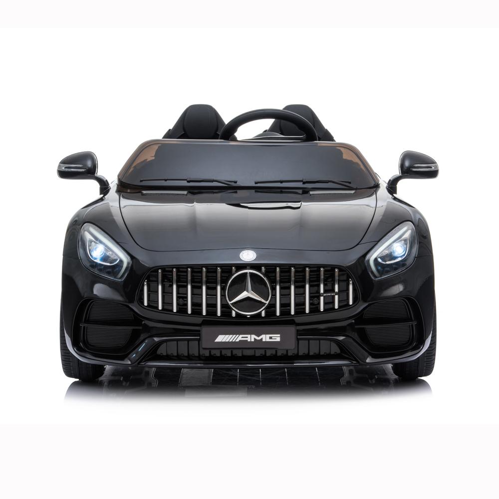 Kids 12v RC Ride On Cars, URHOMEPRO Electric Power Wheels Car, 3-6 Years kids Motorized Ride On Toys, Ride On Truck Car Toy w/ Remote Control, 3 Speeds, Spring Suspension, LED Light, Black, W5669