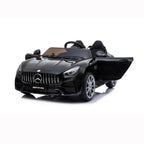 Kids 12v RC Ride On Cars, URHOMEPRO Electric Power Wheels Car, 3-6 Years kids Motorized Ride On Toys, Ride On Truck Car Toy w/ Remote Control, 3 Speeds, Spring Suspension, LED Light, Black, W5669
