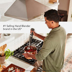 KitchenAid Cordless Variable Speed Hand Blender with Chopper and Whisk Attachment - KHBBV83, Matte Charcoal Grey