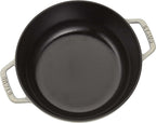 Staub Cast Iron 3.75-qt Essential French Oven - White Truffle, Made in France