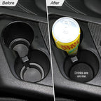 8sanlione 2 Pack Car Cup Holder Coasters, 2.75 Inch Non-Slip PVC Insert Cup Coaster, Anti-Scratch Auto Cup Mats for Women Men, Vehicle Interior Accessories Universal for Car, SUV, Truck (B Black/2PCS)