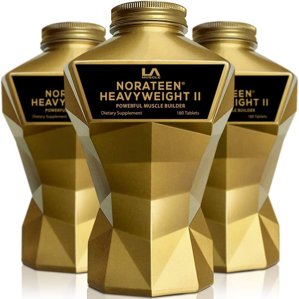 LA MUSCLE Norateen Heavyweight II (540 Pills - 3 Month Supply) Premium Powerful Muscle Builder Testosterone Booster, Keto Friendly, Vegan Sports Nutrition Supplement Endurance and Strength Booster