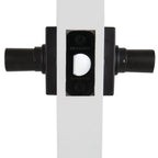 TonbridMatte Black Hall and Closet Door Lever with Square Rose (4-Pack)