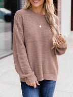 Women Chic Comfortable Warm Plain Casual Sweaters