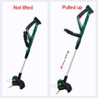 Handheld lawn mower Cord Cutter, Portable and Retractable Weed Eater, Electric Weeder for Courtyard Garden Power Supply, Battery Length Adjustable