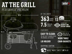 15401001 Performer Premium Charcoal Grill, 22-Inch, Black